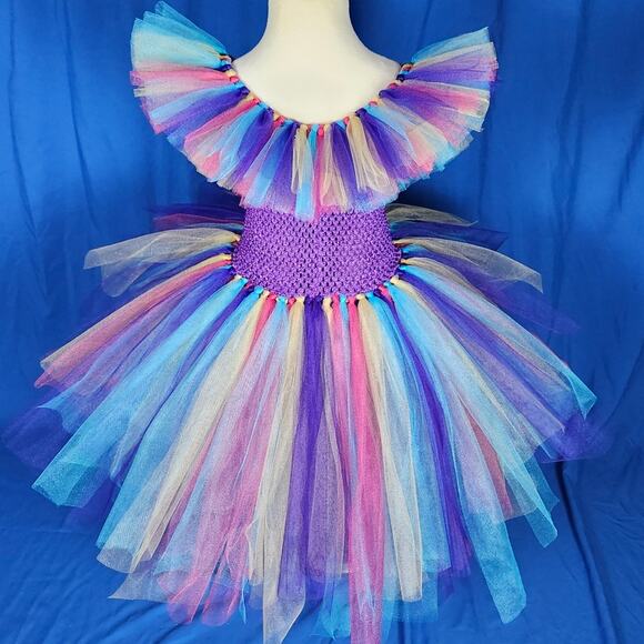 BLACK FRIDAY SALE - TuTu Dress Hi-Lo Lined Bodice Size 6 - 8 youth NWT Handmade - Picture 5 of 10